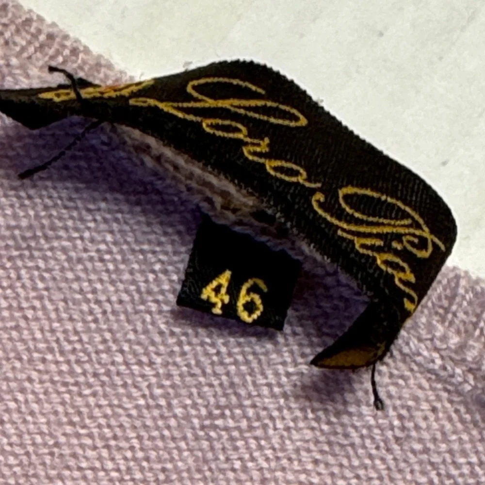 LORO PIANA 100% Cashmere Dusty Light Mauve V-Neck Long Sleeve Sweater 46 US 10 - Picture 2 of 10